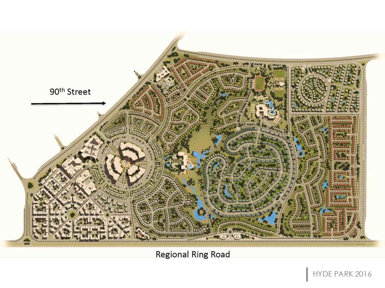 خريطة موقع كمبوند هايد بارك