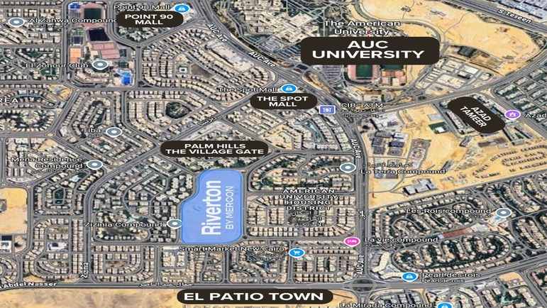 موقع كمبوند ريفيرتون التجمع الخامس