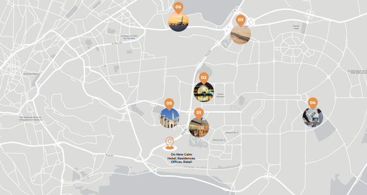 موقع كمبوند دو التجمع الخامس