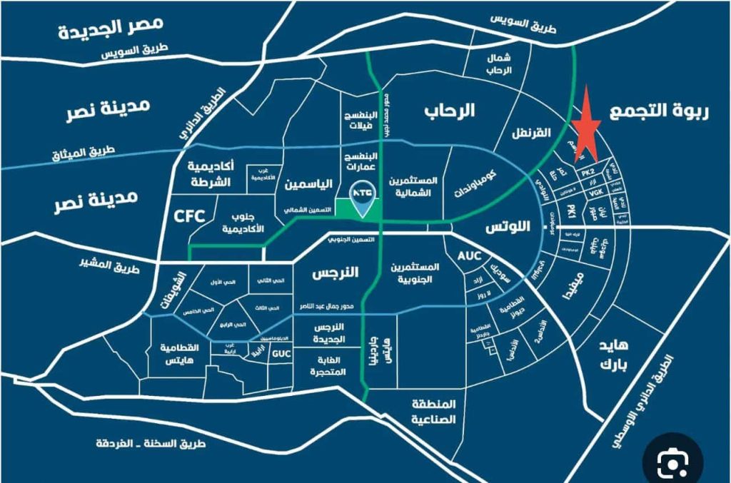 موقع مشروع زمرة القاهرة الجديدة
