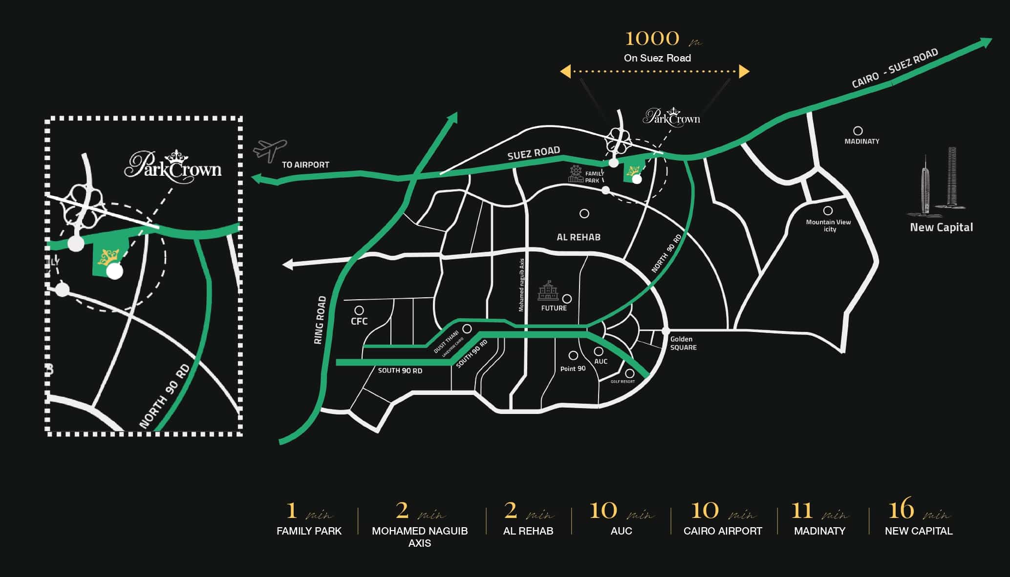 بارك كراون القاهرة الجديدة